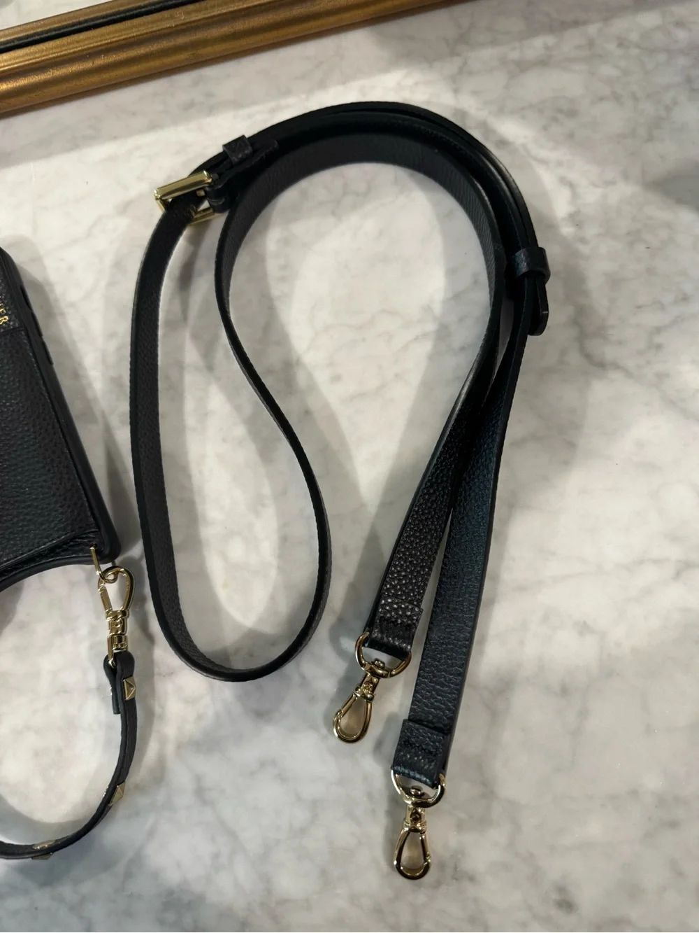 Bandolier black leather